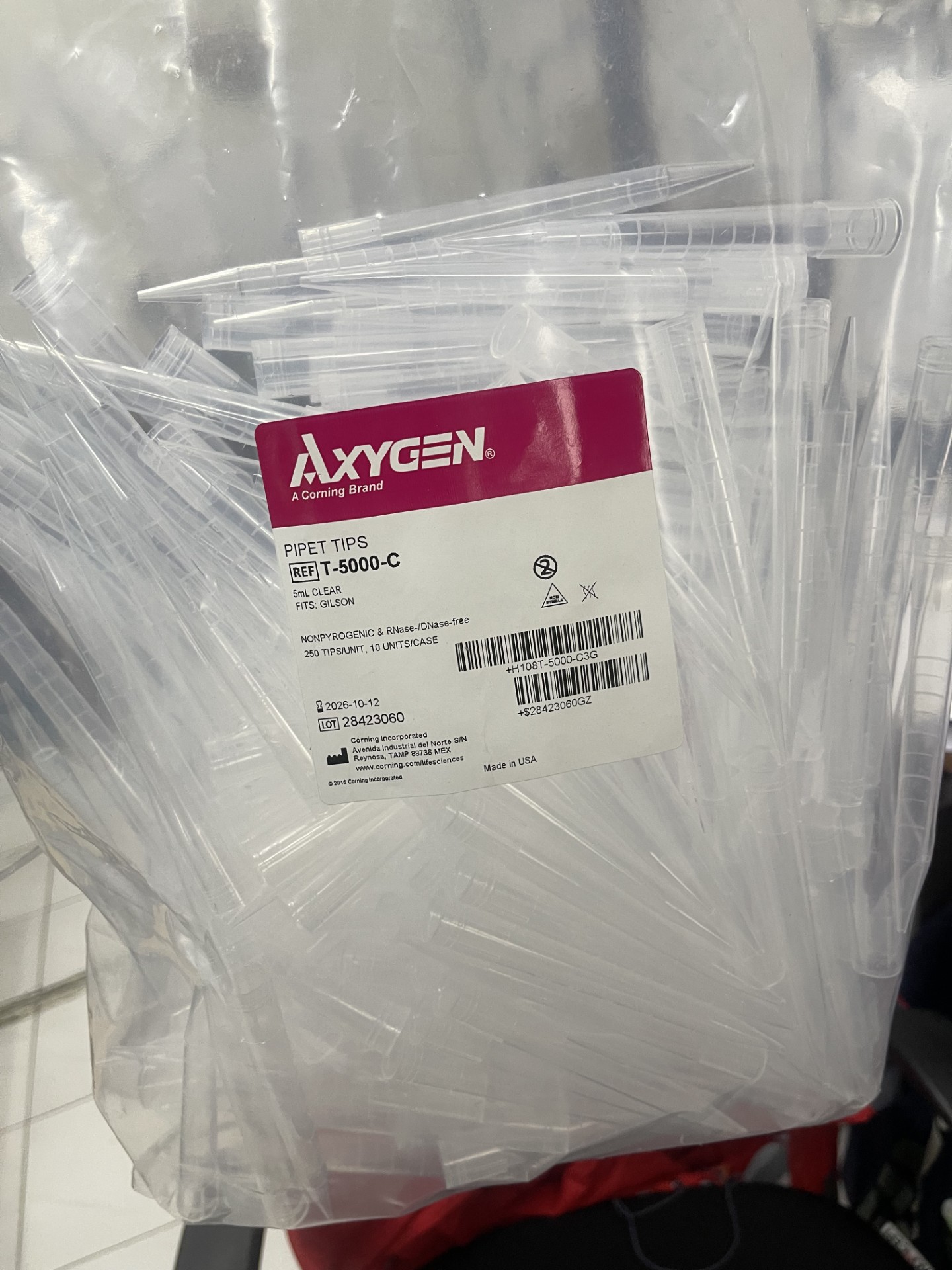 Pipette Tip 10 ul, 20 ul ,200 ul, 1000 ul, 5 ml (250 pcs),1000 's/Pk -Axygen