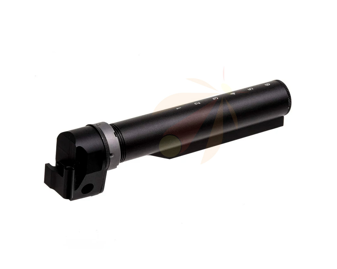 5KU-AK to M4 Stock Adapter with Stock Tube [For E&L AK AEG Series][25mm Hinge Ver.][BK]