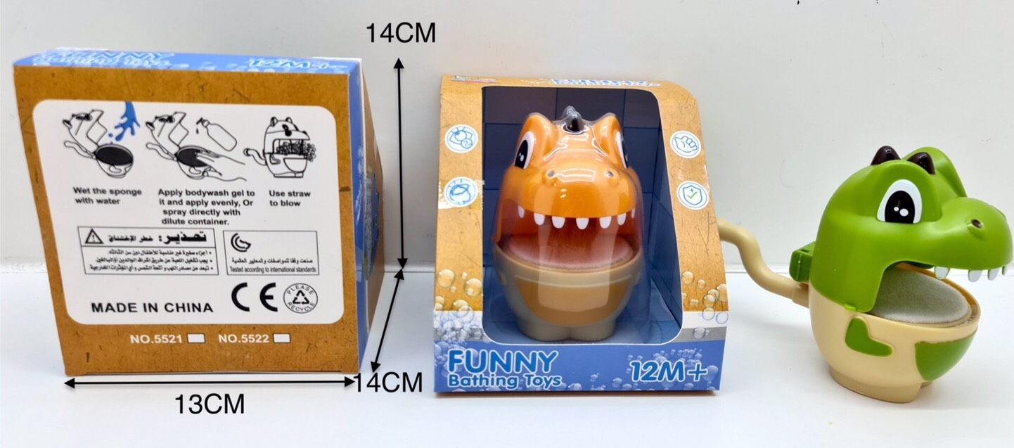 22-5521 ของเล่นเด็กหัวไดโนเสาร์ทำฟองสบู่ ตัวทำฟอง ปลีกชิ้นละ (ของใหม่แพ็คไม่สวย) sale