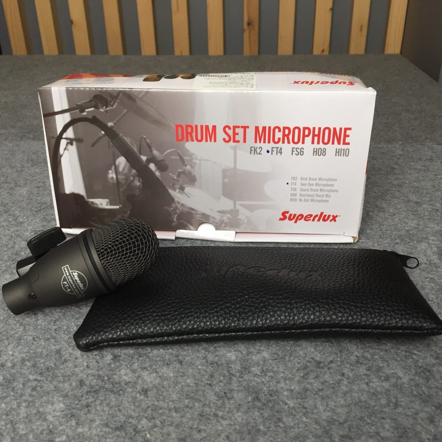 SUPERLUX FT4 ไมค์เครื่องดนตรี ไมค์ ไมค์กลอง MIC ไมค์ดนตรี ไมค์Dynamic Dynamic เอไอ-ไพศาล