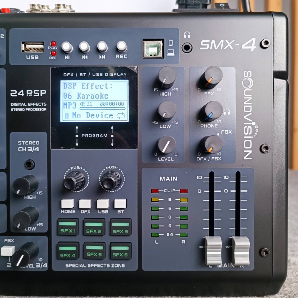 SOUNDVISION SMX-4 MIXER SMX 4 SMX4 มิกเซอร์อนาล็อก ช่องเสียบไมค์ 2 ช่อง เครื่องผสมสัญญาณ ซาวด์ วิชั่น เอไอ-ไพศาล+++