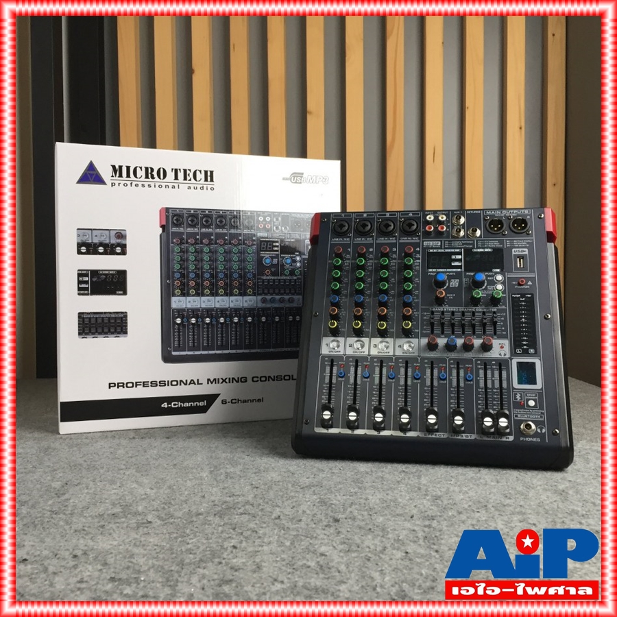 MICROTECH MT-P4 powermixer เพาเวอร์มิกเซอร์ 4 แชนแนล กำลังขับ 2x300W 4 Ohm เอฟเฟคแท้ MT P 4 MTP 4 MTP4 MICRO TECH ไมโครเทค เอไอ-ไพศาล