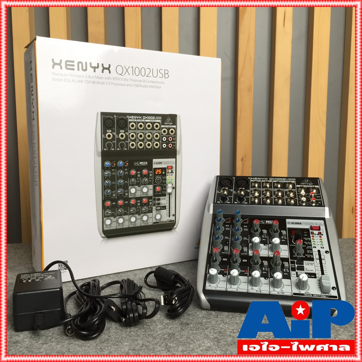 มิกเซอร์ BEHRINGER XENYX QX1002USB Mixer KLARK TEKNIK Multi-FX Processor and USB/Audio Interface QX-1002USB เอไอ-ไพศาล +++