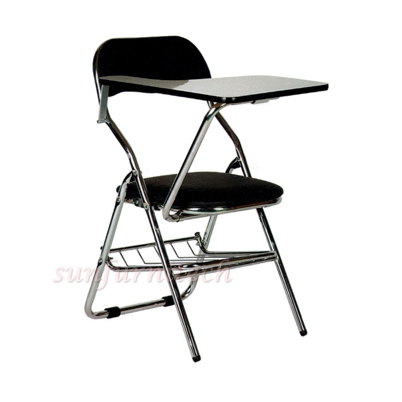 เก้าอี้เลคเชอร์พับเก็บได้, เก้าอี้ฟังบรรยาย มีตะแกรง พับเก็บได้ ที่นั่งและพนักพิงหุ้มหนัง รุ่น VC-832