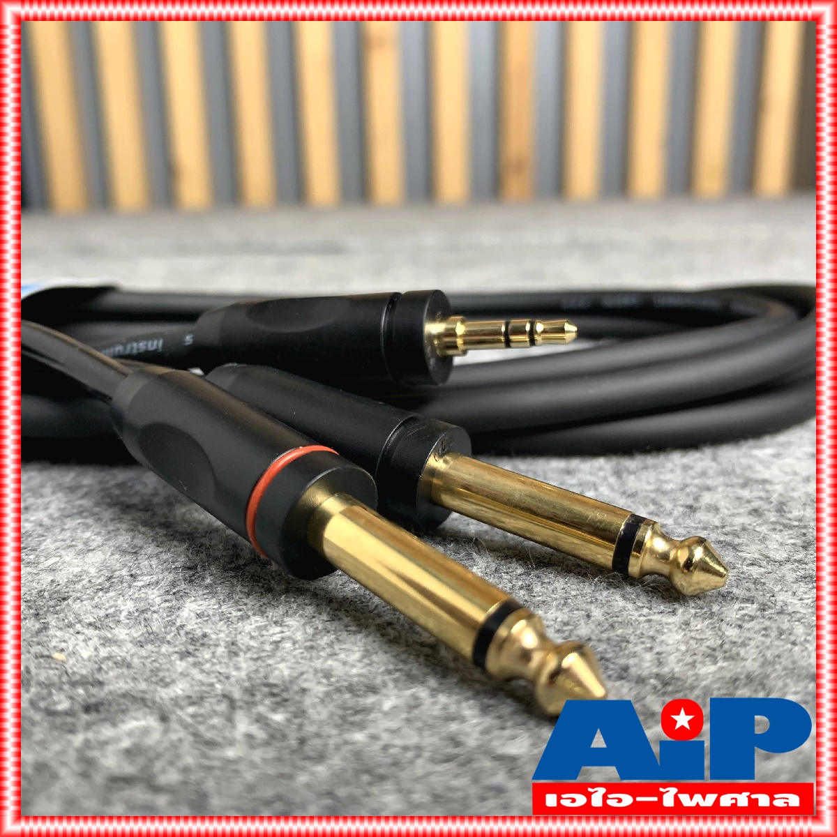 3เมตร LIDGE YM 360 สายP.TR-ST-MICx2 สาย3เมตร YM-360 YM360 สายสัญญาณ TRS โฟนโมโน รุ่น YM-360 ยี่ห้อ NTS สายเสียงจากโน๊ตบุ๊คเข้ามิกเซอร์