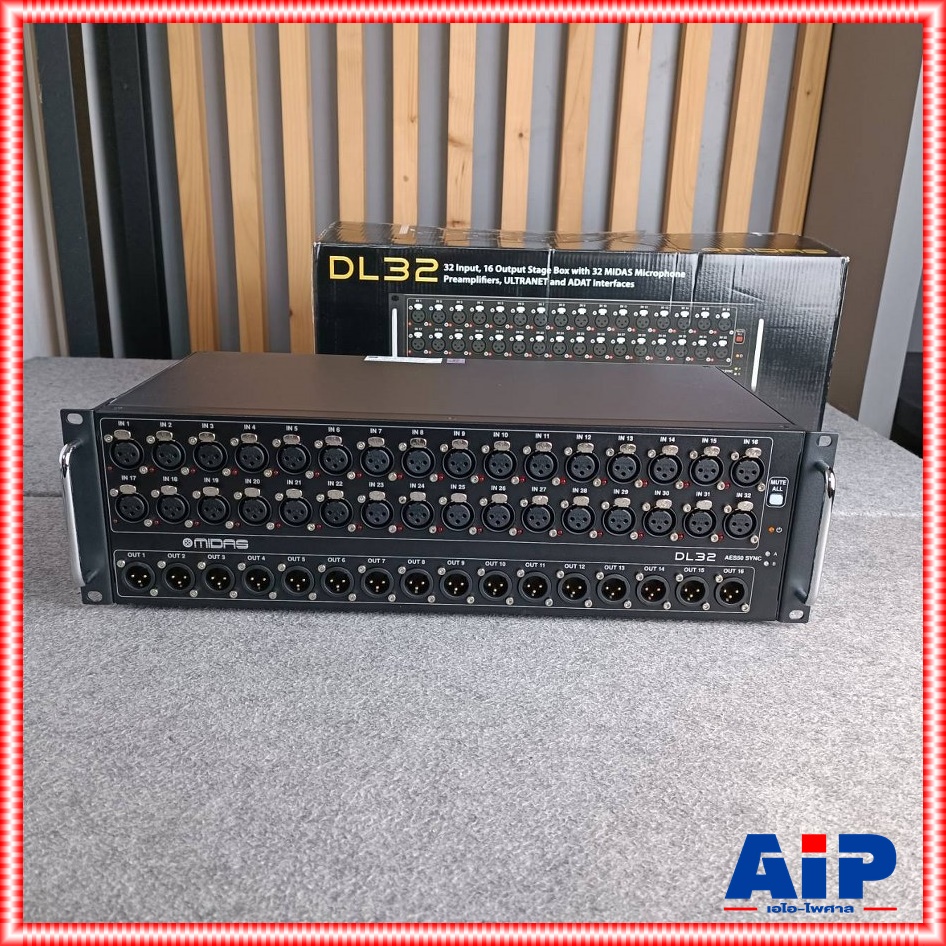 MIDAS DL32 STAGE BOX สเตจบ๊อกซ์ 32 Input 16 Output 32 Mic +++ DL 32 DL-32 เอไอ-ไพศาล