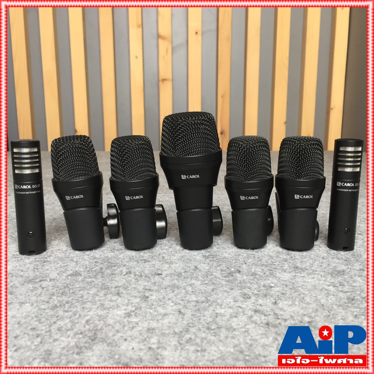 CAROL GODK7 ชุดไมค์กลอง7ชิ้นพร้อมขาหนีบไมค์ ไมค์กลอง ไมค์ชุด MIC ไมค์คอนเดนเซอร์ GODK 7 GODK-7 เอไอ-ไพศาล