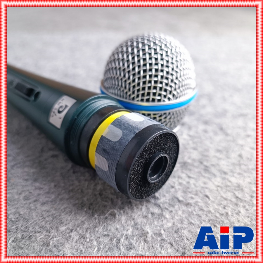 DE ACOUSTIC KM-58A ไมค์สาย รุ่นใหม่ พร้อมสาย 4.5 เมตร แถมฟรี กระเป๋าหนังสีดำ ไมค์ร้องเพลง ไมค์คาราโอเกะ KM 58 A KM58A เอไอ-ไพศาล