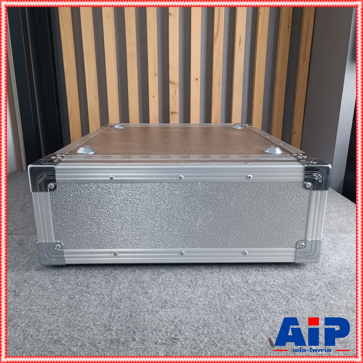 COMPACT B-3U 2ฝาหน้า-หลัง ลึก21" ผิวอลูมิเนียม แร็ค กล่องใส่เครื่องเสียง แร็คลึก21นิ้ว RACK3U เอไอ-ไพศาล