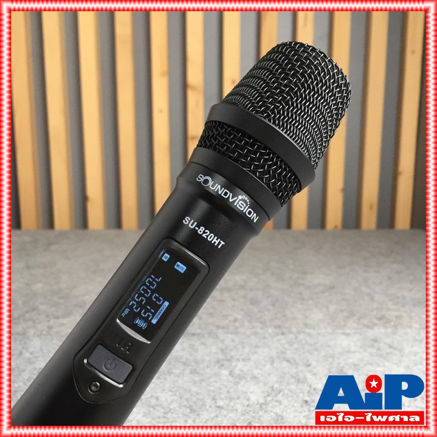 ความถี่ใหม่ กสทช SOUNDVISION SU-820D ไมค์ลอยคู่ ไมโครโฟนไร้สาย ปรับความถี่ได้ ชุดไมค์ลอย มือถือคู่ ย่าน UHF SU 820D SU 820 D SU820 D SU820D เอไอ-ไพศาล
