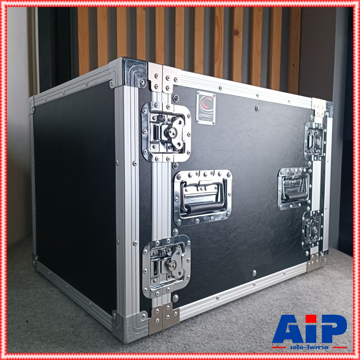 COMPACT B-10U สีดำ RACK ลึก21นิ้ว แร็ค กล่องใส่เครื่องเสียง แร็คลึก21นิ้ว กล่องแร็คสีดำ RACK10U เอไอ-ไพศาล