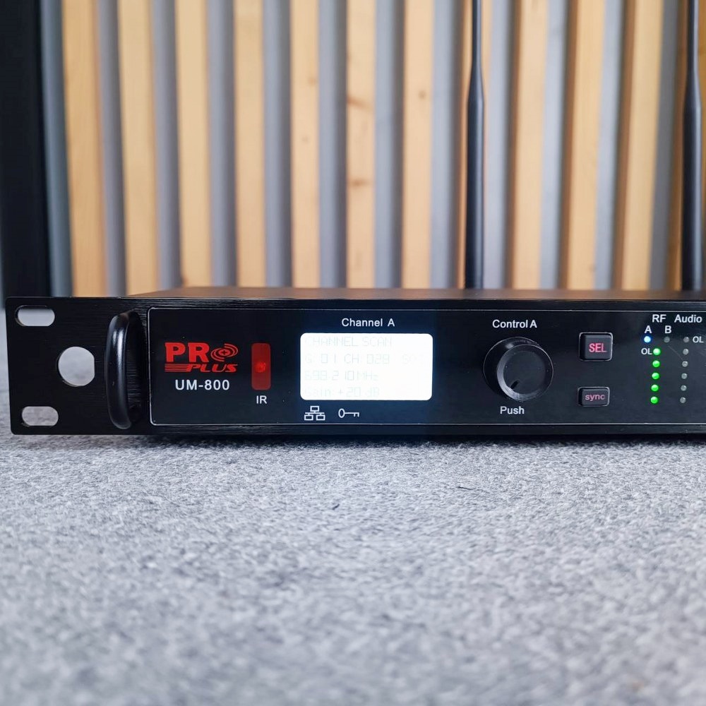 PROPLUS UM-800 ไมค์ลอยคู่ UHF (ออกมาทดแทน XM-111) จูนคลื่น ย้ายเสา ความถี่ใหม่ โปรพลัส UM 800 UM800 ไมค์ลอย ไมค์โครโฟน ไร้สาย ไมค์คาราโอเกะ เอไอ-ไพศาล +++