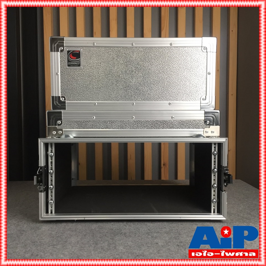 COMPACT RACK เครื่องเสียง SD4U 2ฝาหน้า-หลัง ลึก16นิ้ว ผิวอลูมิเนียม แร็คเครื่องเสียง แร็ค คอมแพ็ค แร็คใส่อุปกรณ์ แร็คใส่แอมป์ SD4 U SD-4U