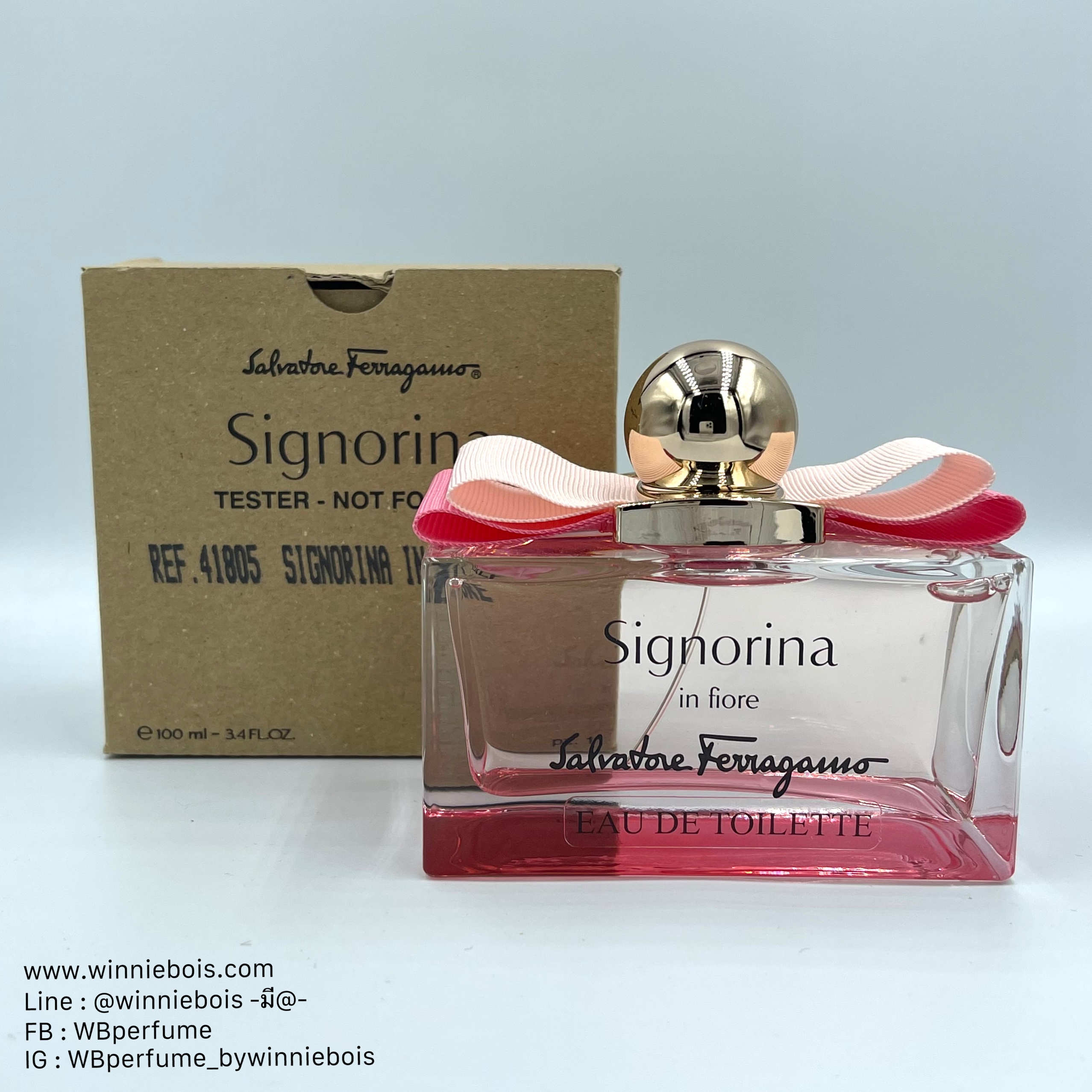 น้ำหอม แท้100% Salvatore Ferragamo Signorina in fiore EDT 100 ml. Tester