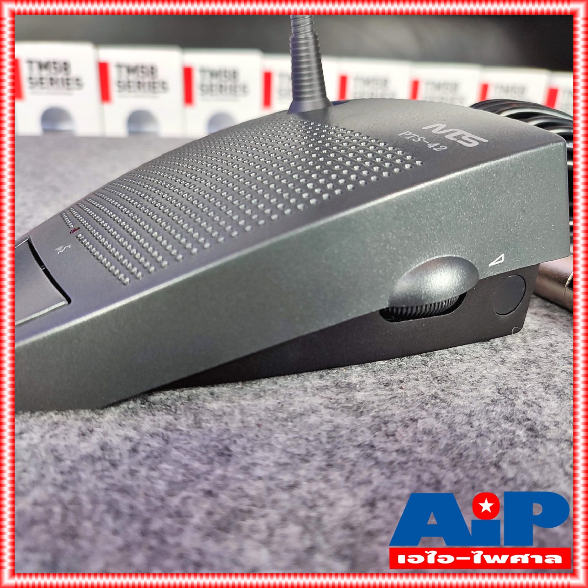 NTS PTS42 ไมโครโฟนตั้งโต๊ะ ไมค์ตั้งโต๊ะ ไมค์ ไมค์ประชุมตั้งโต๊ะ PTS 42 PTS-42 ไมค์คออ่อน ไมโครโฟน เอไอ-ไพศาล