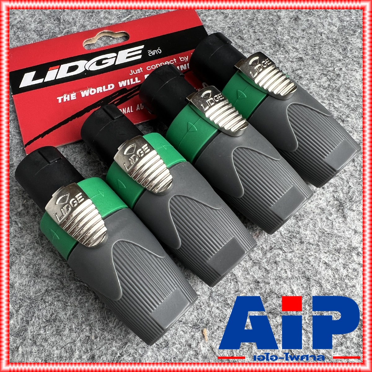 แพ็ค4ตัว Lidge YM-122A speakon สีเขียว สเปคคอน ตัวผู้ แจ็คสเปคคอน YM 122 A สเปคคอนตัวผู้ สเปคคอนตู้ลำโพง YM122 เอไอ-ไพศาล