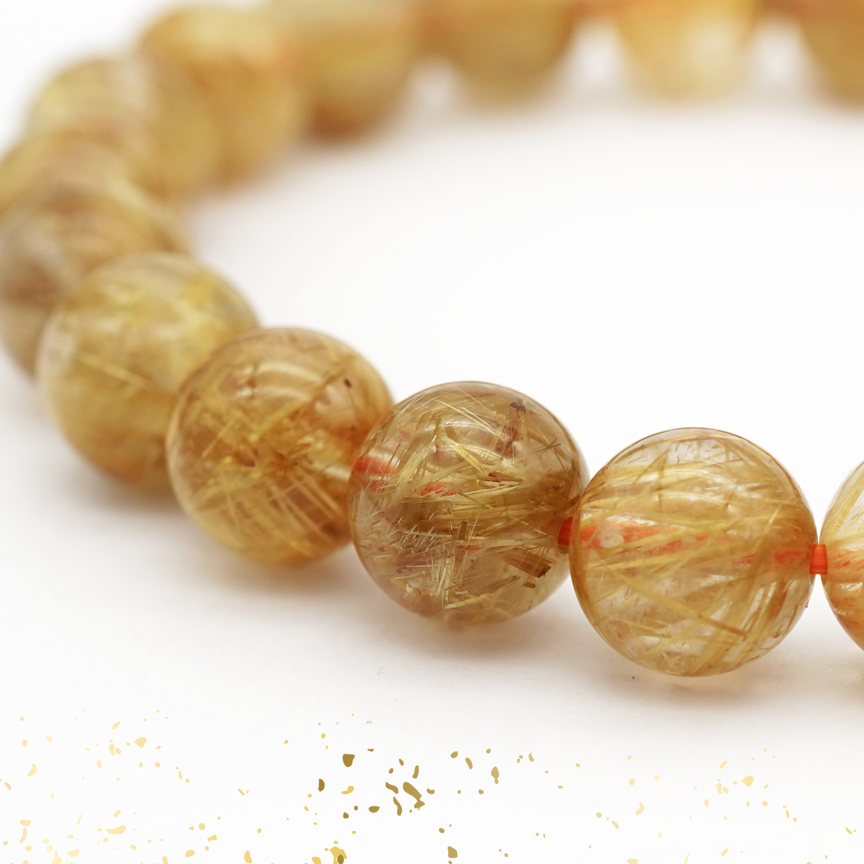 ✨ไหมทอง (Golden Rutilated Quartz) – เรียกโชคลาภ เสริมทรัพย์ พลังเสน่ห์✨