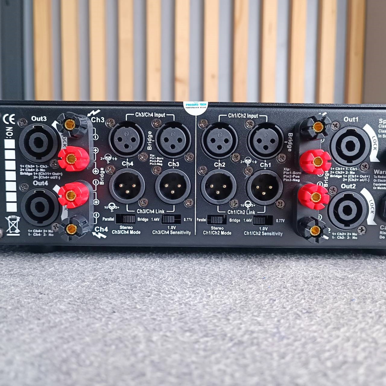 PROEUROTECH 4800Q POWERAMP โปรยูโรเทค ขยาย เพาเวอร์ เครื่องขยายเสียง แอมป์ โปรยูโร เทค Proeuro Tech 4800 Q POWER AMP 4800Q 4-Channel PROEURO TECH เอไอ-ไพศาล