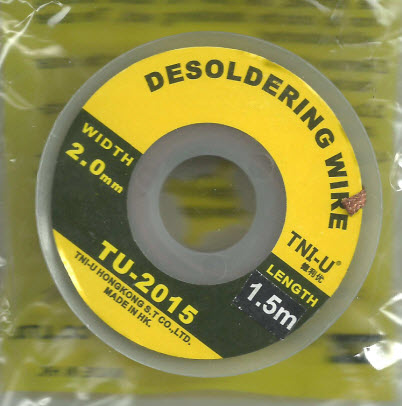 Desoldering wick ,desoldering wire, Solder wick size 2.0mm length 1.5m ลวดซับตะกั่ว