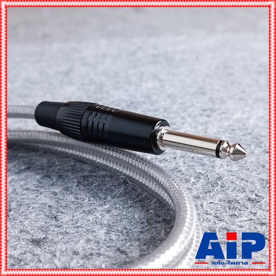 DYNACOM สายปลั๊กโมโน-CANNONตัวผู้ ความยาว1เมตร J051 สายใส PHONE ออก XLR ผู้ สายสัญญาณเสียง PHONE ออก CANNON ผู้