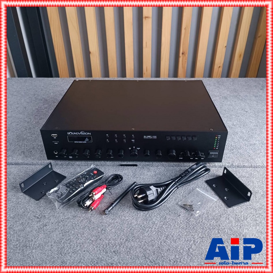 SOUNDVISION SA-150BT powermixer +++ เพาเวอร์มิกเซอร์ระบบประกาศ แอมพลิฟายเออร์ มิกเซอร์ เพาเวอร์มิกเซอร์ SA 150BT SA150BT เอไอ-ไพศาล