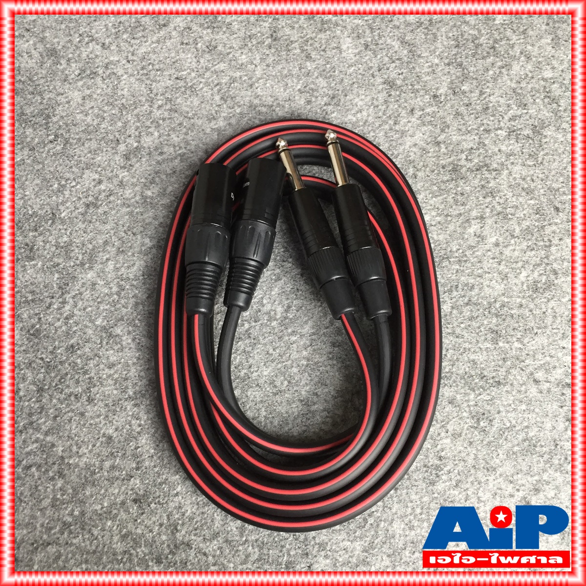 2เมตร DYNACOM สาย P. CANNON - P. MIC ข้างละ2หัว J2049-6 แคนนอนตัวผู้ 2หัว ออก ปลั๊กไมค์โนโน2หัว สายสัญญาณ ไดน่าคอม เอไอ-ไพศาล