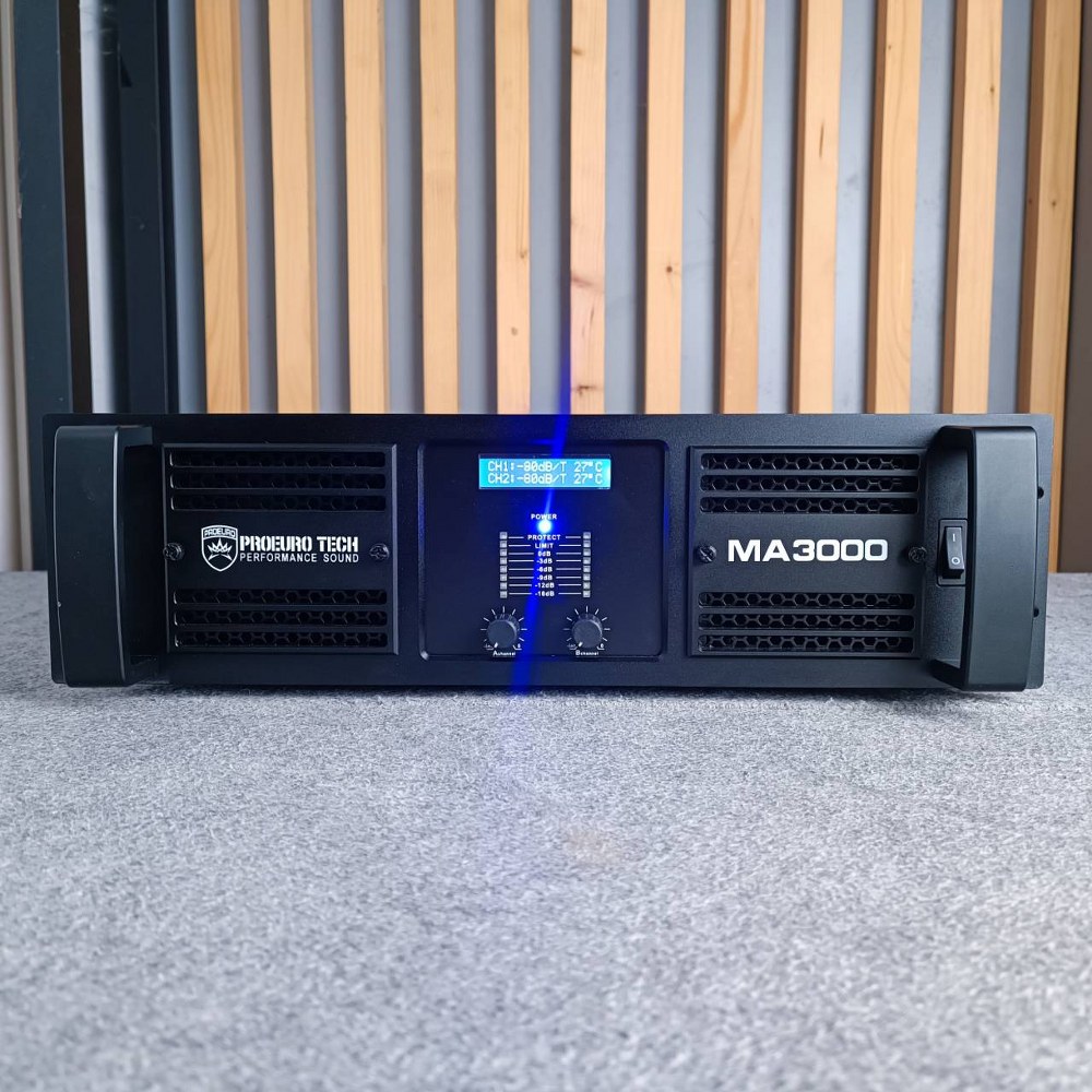 PROEUROTECH MA-3000 POWERAMP เพาเวอร์แอมป์แบบ 2 แชนเนล ที่เหมาะกับการใช้งานต่อการขับระบบลำโพงได้อย่างหลากหลาย MA3000 MA 3000 เอไอ-ไพศาล