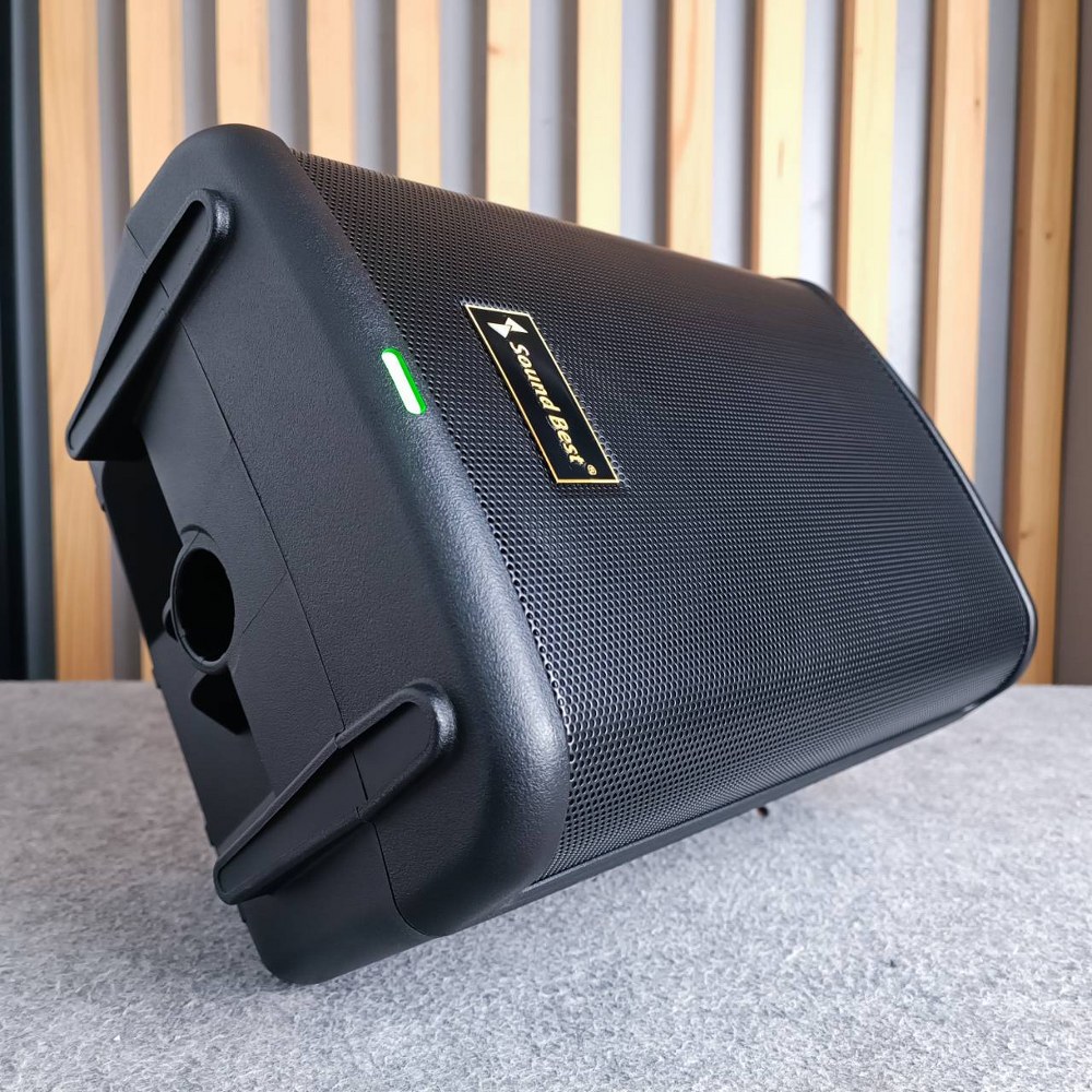 SOUNDBEST WP-8 ลำโพง 8นิ้ว พร้อม ไมค์ลอย 1ตัว ลำโพงพกพา 8 นิ้ว แอมป์ในตัว 500 วัตต์ SOUND BEST WP8 WP8 เอไอ-ไพศาล