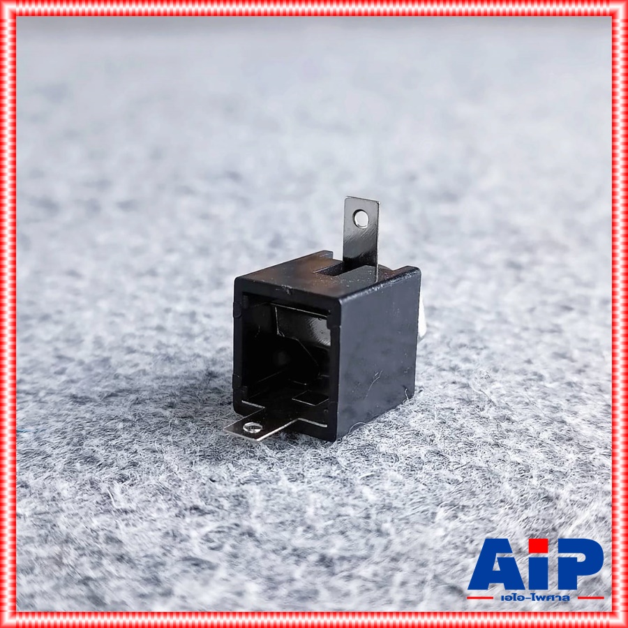 แจ็คไมค์MONO ติดแท่นเหลียมแบบเปิดสีดำ 912MM04 แจ็คไมค์โมโนตัวเมีย แจ็คไมค์โมโนติดแท่น เอไอ-ไพศาล