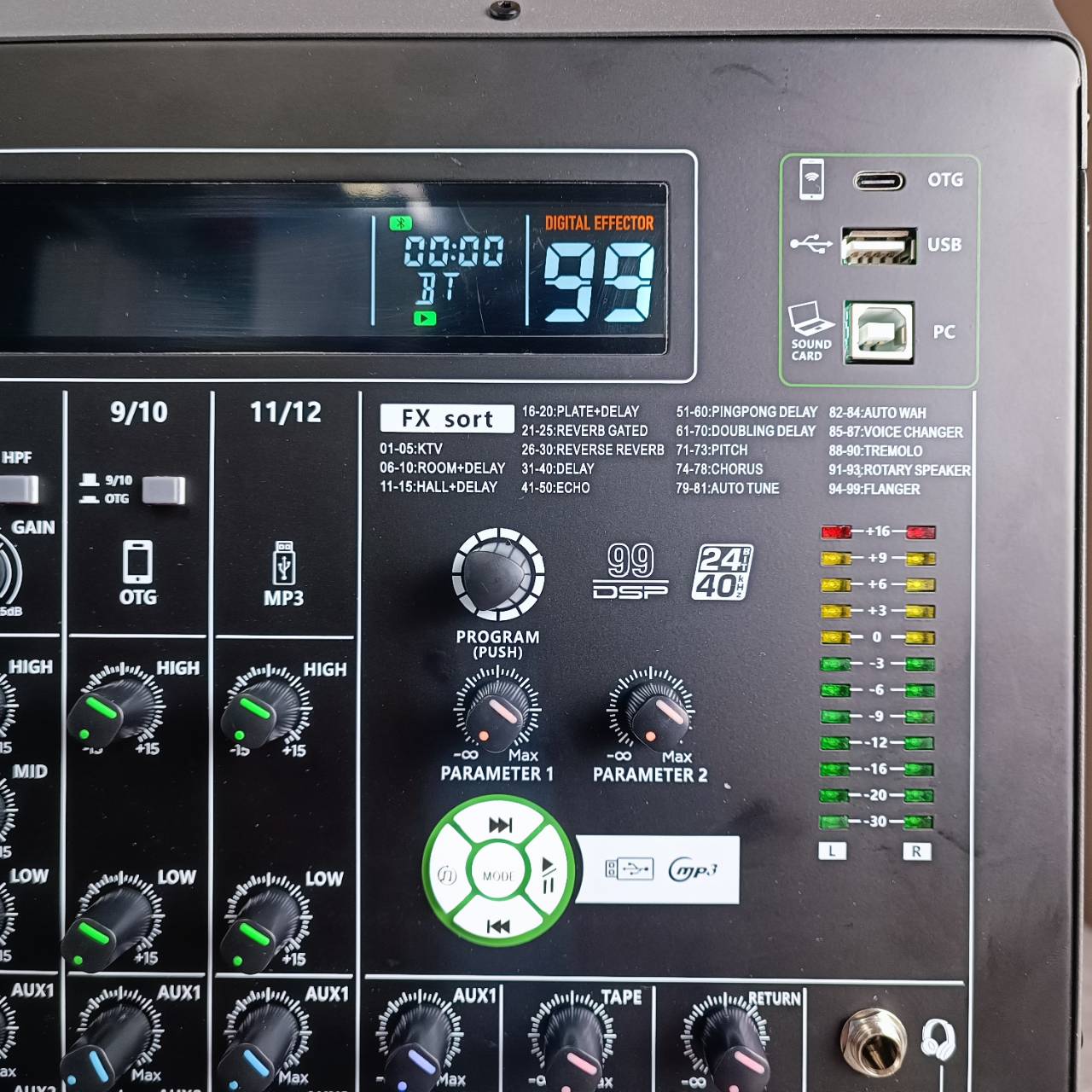 PROEUROTECH TMB-12FX MIXER มิกเซอร์ เอฟเฟคแท้ เครื่องปรับแต่งเสียง โปร ยูโรเทค TMB-12FX TMB-12FX เอไอ-ไพศาล