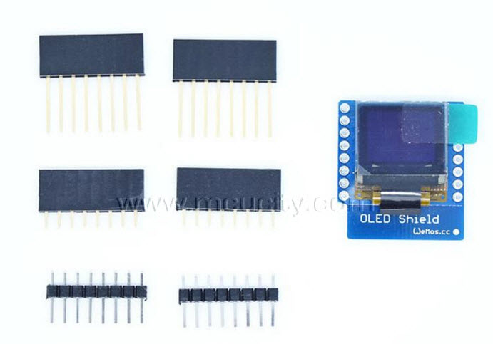 OLED Shield for WeMos D1 mini 0.66" inch 64X48 IIC I2C