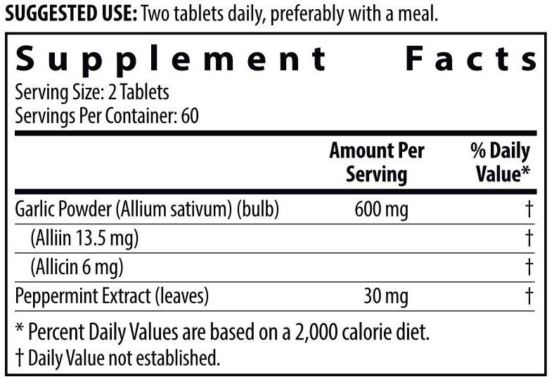 Nutrilite Garlic Heart Care บรรจุ 120 tablets กระเทียมจะช่วยบำรุงสุขภาพ Garlic ไม่มีกลิ่นฉุน