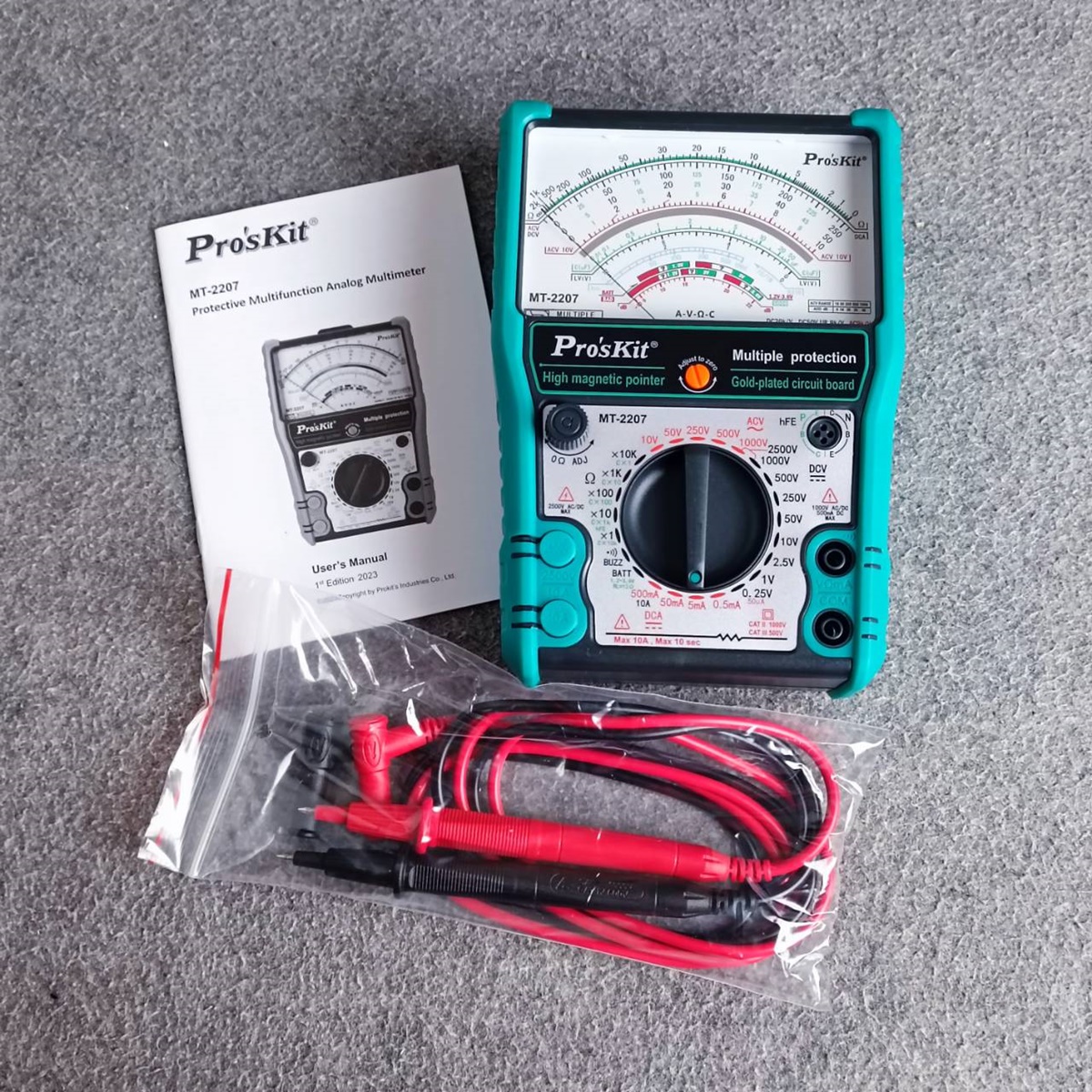 PRO'S KIT MT-2207 มิเตอร์ มิเตอร์วัดไฟ MT2207 MT 2207 มิเตอร์แบบเข็ม MULTIMETER PRO 'S KIT มัลติมิเตอร์ เอไอ-ไพศาล