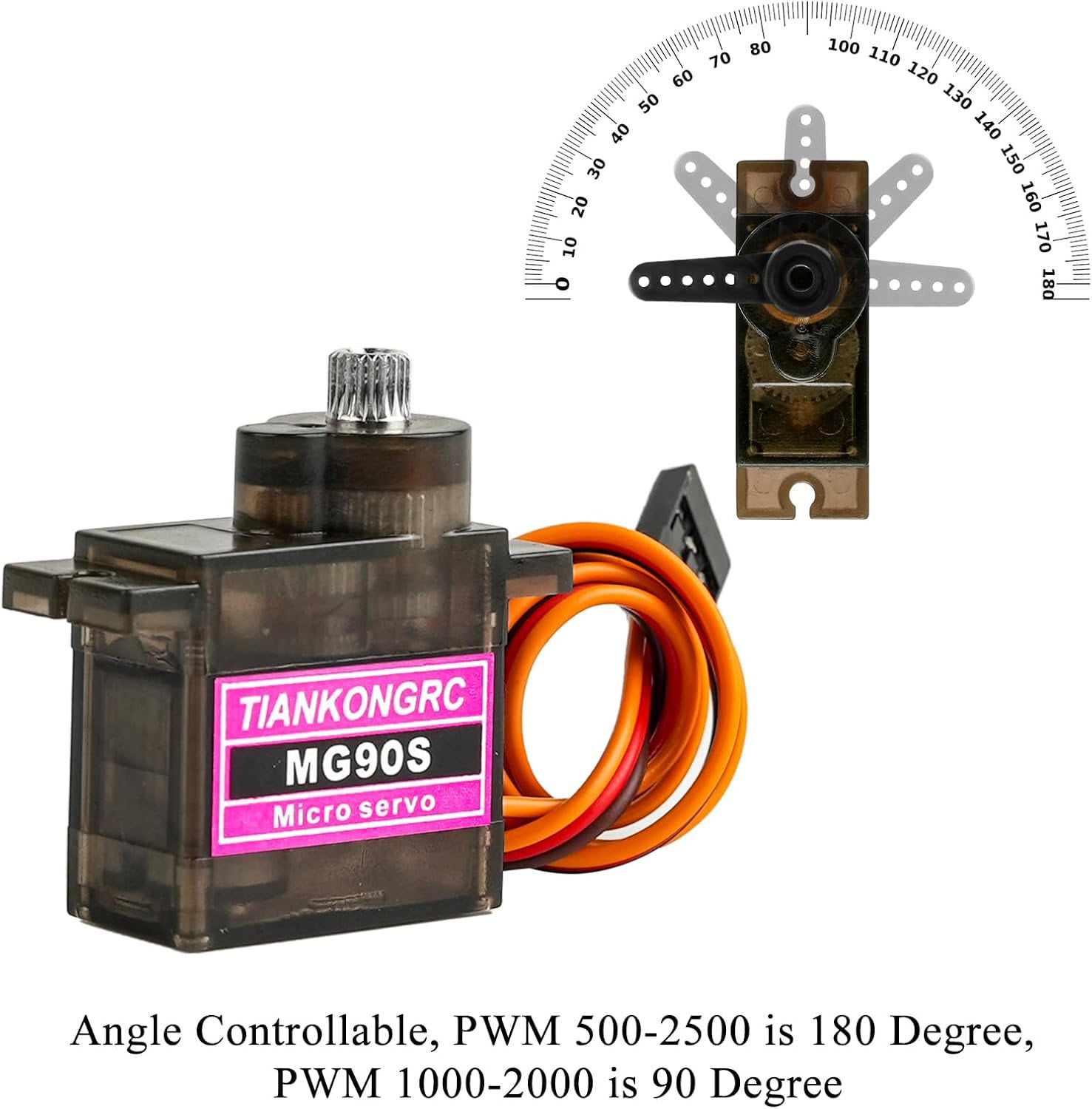 MG90S (Copperl bearing) METAL GEAR HIGH SPEED MICRO SERVO MOTOR