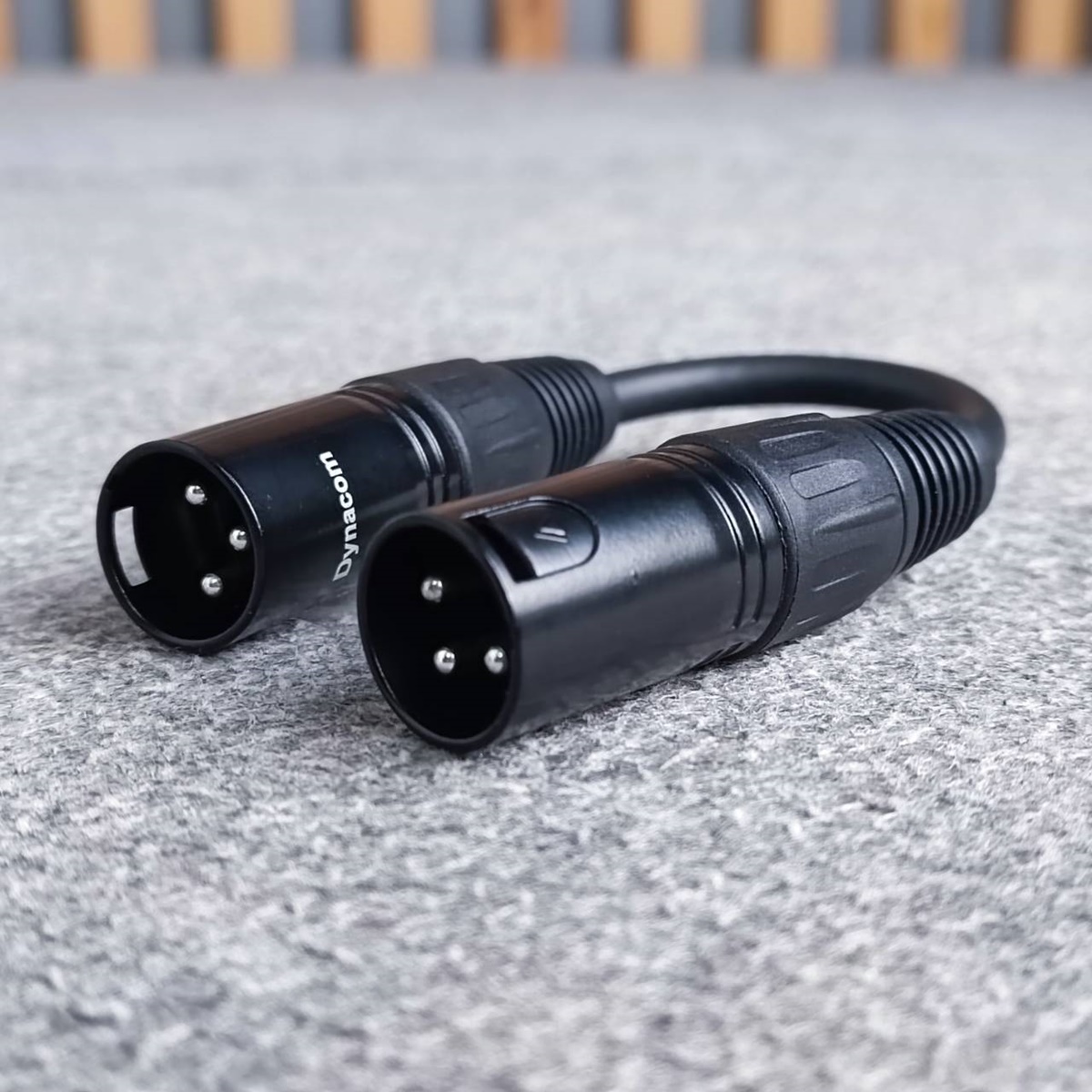 1เส้น ยาว15ซม. สายP.XLRออกP.XLR J021 dynacom 15เซน สีดำ ผู้-ผู้ สายทด สายสัญญาณ CANNON ผู้ -ผู้ สายบาลานซ์ เอไอ-ไพศาล