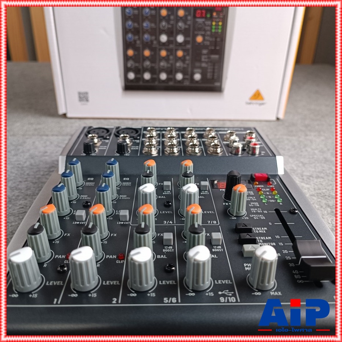 BEHRINGER XENYX-1002SFX mixer มิกเซอร์แบบอนาล็อค 10 Input 2 Bus Mixer with XENYX Mic Preamps, British EQs and Multi-FX Processor เครื่องผสมสัญญาณเสียง มิกเซอร์+++ เอไอ-ไพศาล