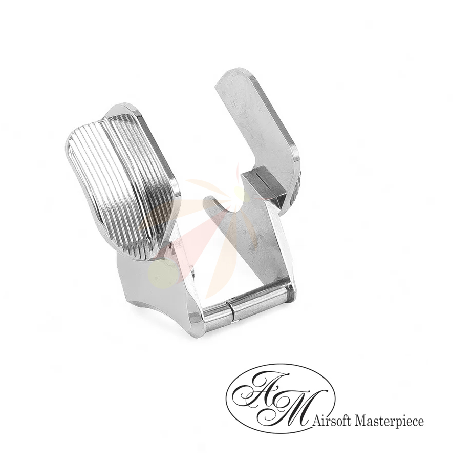 Airsoft Masterpiece Steel Thumb Safeties - Mini Shield (SILVER)
