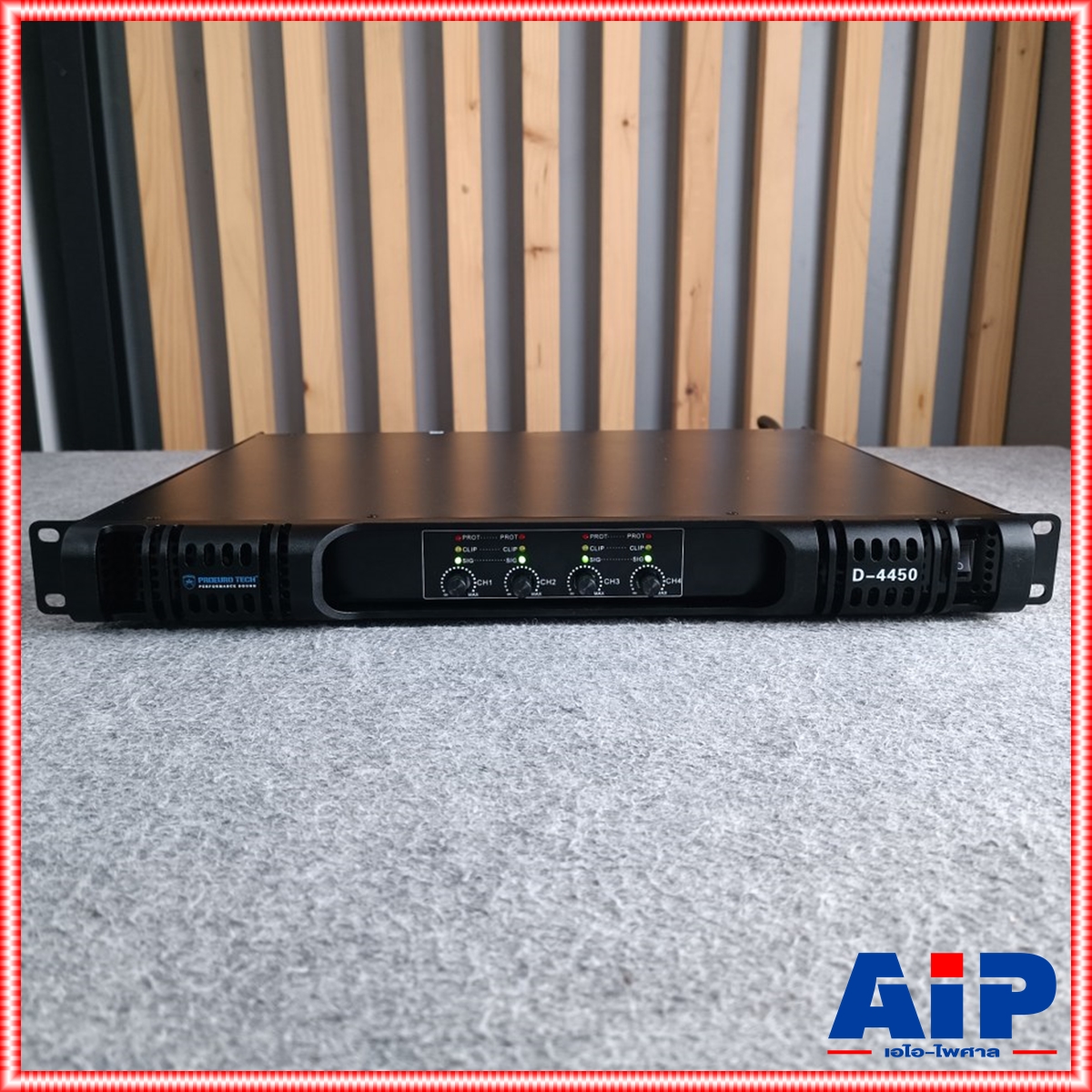 PROEUROTECH D-4450 POWERAMP 1U 4CH เพาเวอร์แอมป์ Class D 4 แชนแนล ขนาด 1 U น้ำหนักเบา PRO EUROTECH D4450 D 4450 POWER AMP โปรยูโรเทค เอไอ-ไพศาล