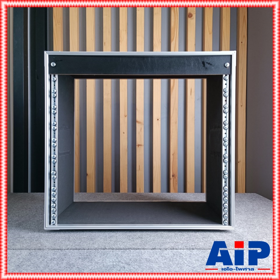 สีดำ RACK BL-10 สีดำ เปลือยหน้า-หลัง ลึก11นิ้ว แร็คใส่เครื่องเสียง COMPACT ไม่มีฝาปิด คอมแพ็ค BL 10 BL10 เอไอ-ไพศาล