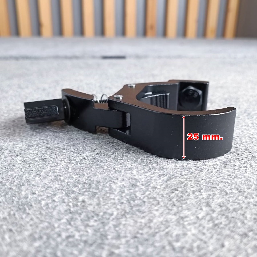 CLAMP-4 แค้มเดี่ยว สีดำ แค้มยึดไฟพาร์ แค้วยึดไฟเวที ไฟPAR แค้มสำหรับเกาะยึดทรัส เอไอ-ไพศาล