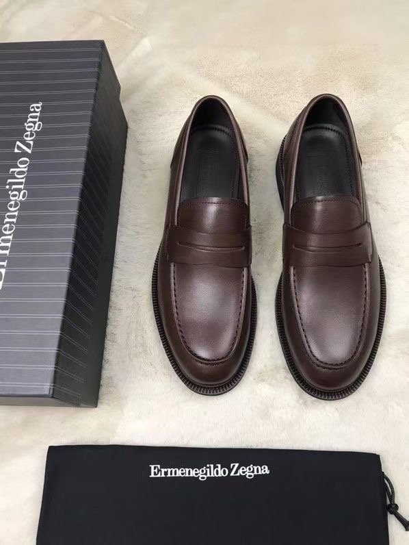 **do** รองเท้าหนัง Zegna Siena Flex Shoes ของผู้ชาย สินค้าใหม่ ของแท้