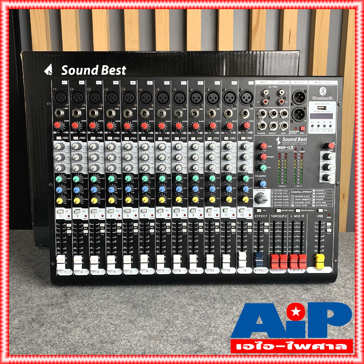 SOUNDBEST MGP12X mixer มิก มิกเซอร์ ซาวเบส เอ็มจีพี 12 MGP 12X MGP12X MGP12 MG12X 12CH 12 ช่อง +++