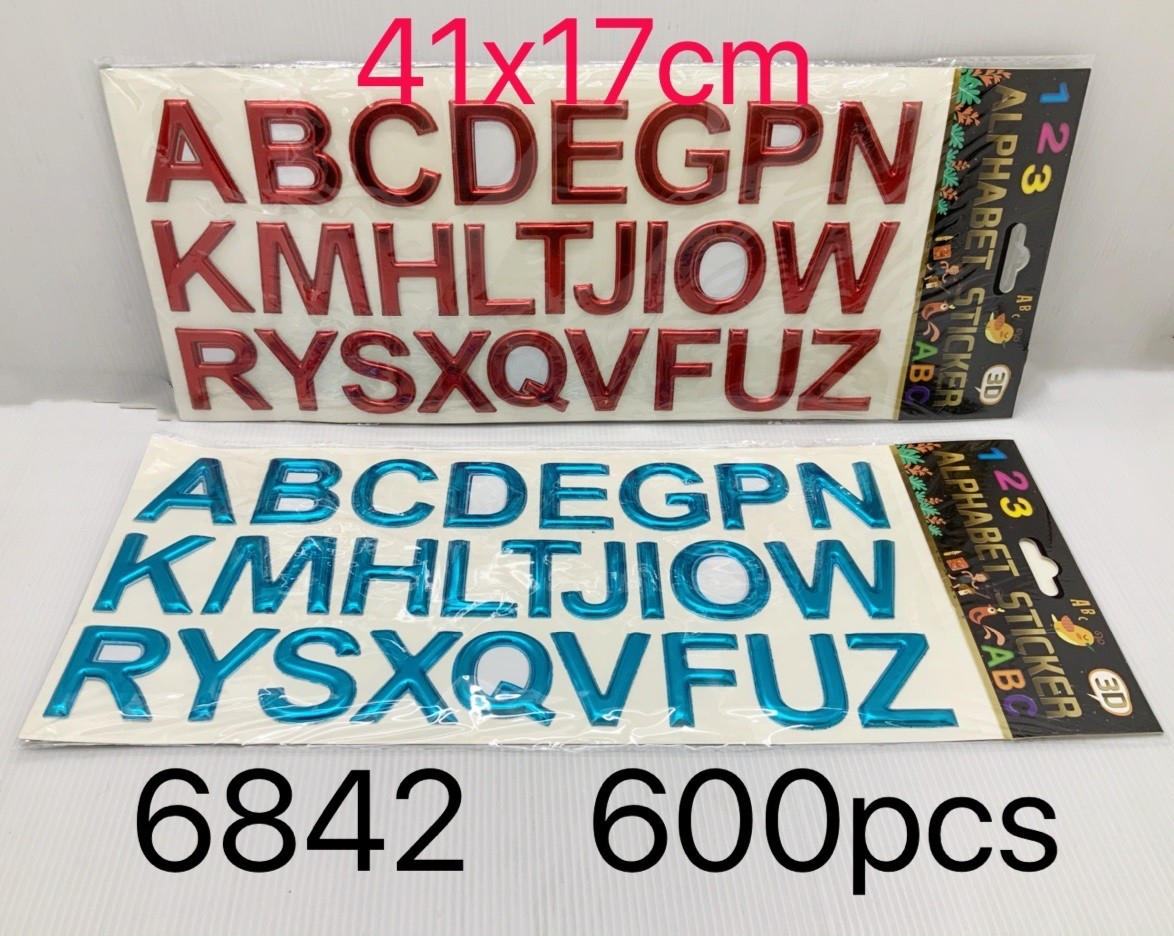 สติ๊กเกอร์นูน ABC. 6842 (ราคาต่อโหล)