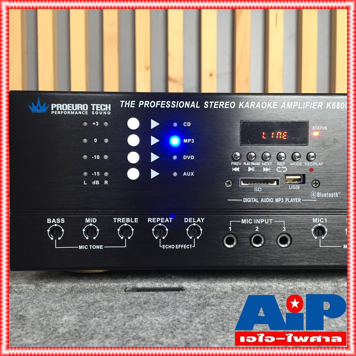 PROEUROTECH K-6800 แอมป์คาราโอเกะ แอมป์ PRO EUROTECH K 6800 K6800 เครื่องเสียง เครื่องขยายเสียง AMP โปรยูโรเทค เอไอ-ไพศาล