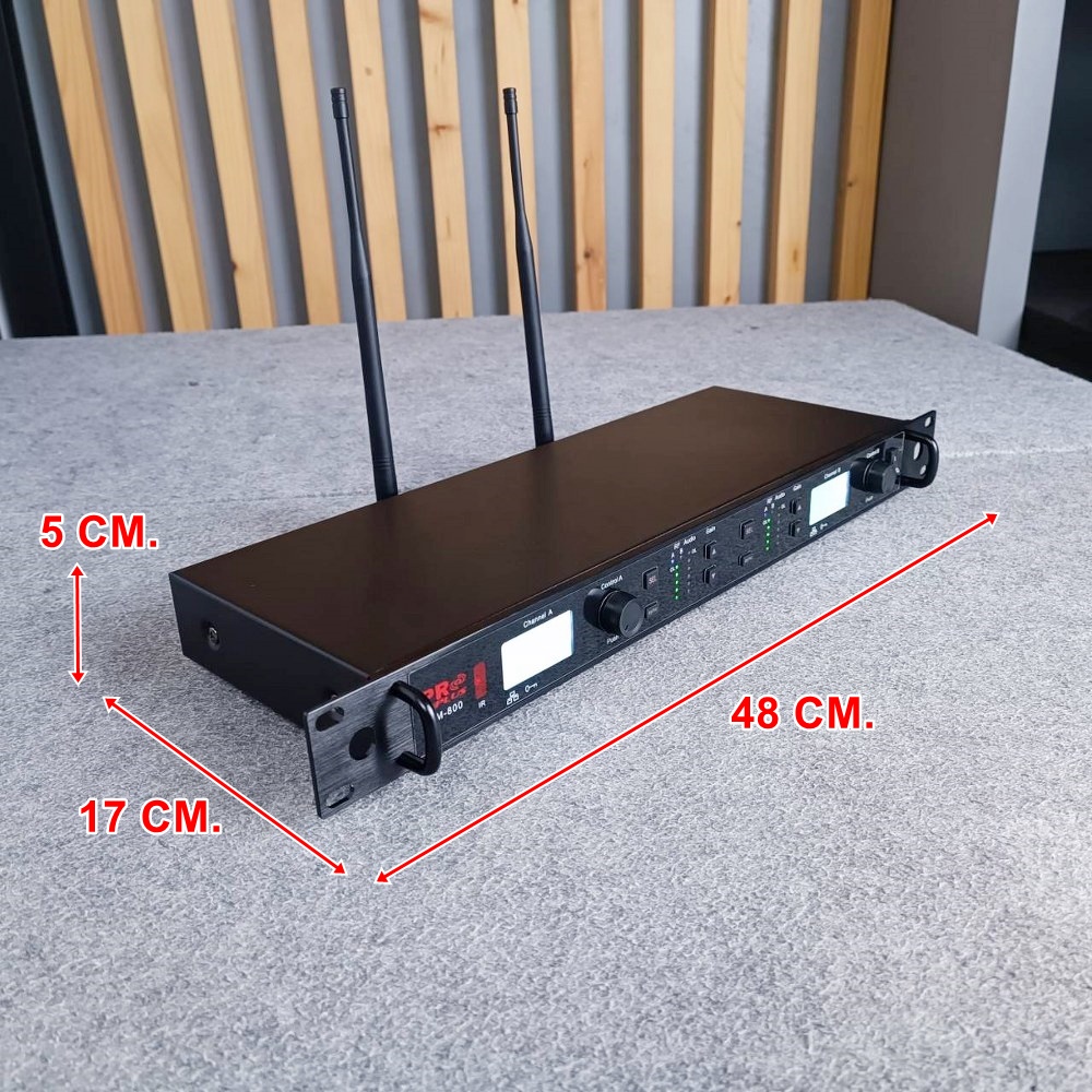 PROPLUS UM-800 ไมค์ลอยคู่ UHF (ออกมาทดแทน XM-111) จูนคลื่น ย้ายเสา ความถี่ใหม่ โปรพลัส UM 800 UM800 ไมค์ลอย ไมค์โครโฟน ไร้สาย ไมค์คาราโอเกะ เอไอ-ไพศาล +++