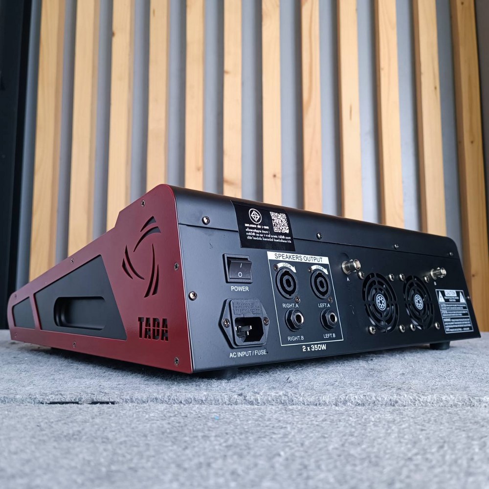 TADA SPIRIT-8 POWERMIXER พร้อม ไมค์ลอย2ตัว 350 watt EFX USB บลูทูส ธาดา มิกเซอร์อนาล็อก SPIRIT 8 SPIRIT8 เอไอ-ไพศาล