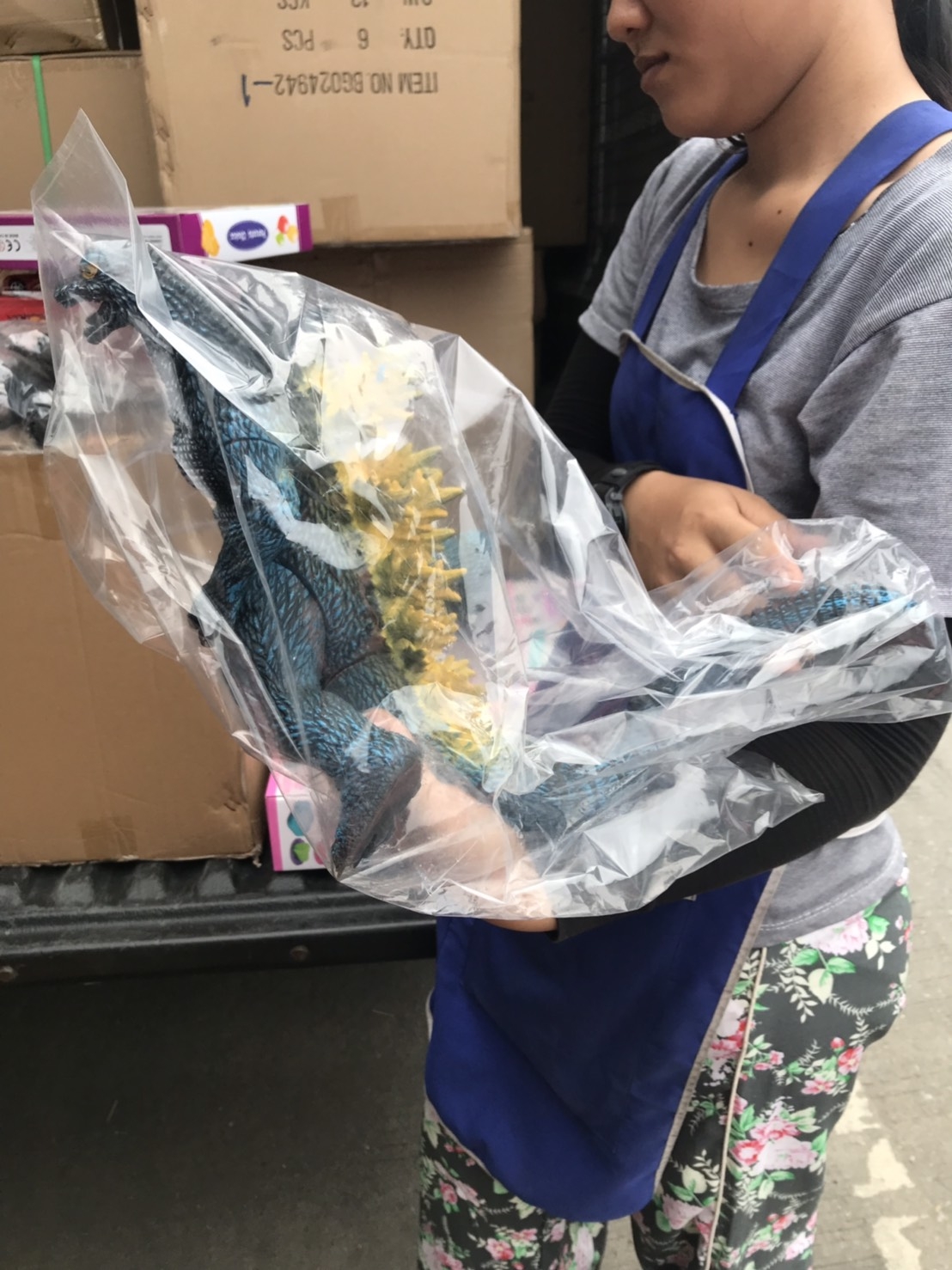 S80966 ของเล่นก็อตซิล่ายางเล่นมือ ตัวละ