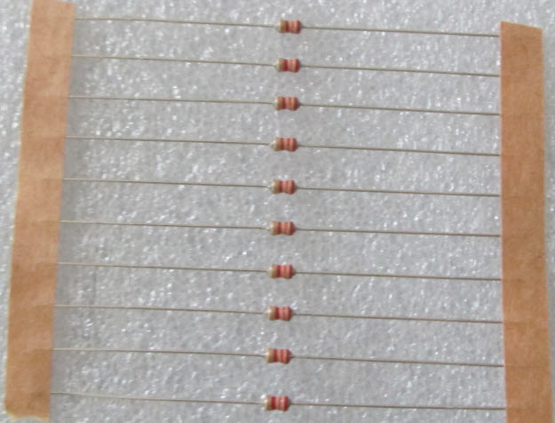 1 ohm 1E 1/8W 5% Carbon Film Resistor (10 ตัว) (10pcs per lot) (ROYALOHM)