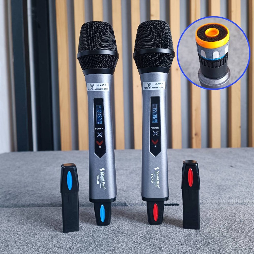 SOUNDBEST SK-4U ไมค์ลอยคู่ UHF ไมค์ลอยแบบถือ ไมโครโฟน ไมค์ลอย ไมค์ไร้สาย SK 4U SK4U เอไอ-ไพศาล