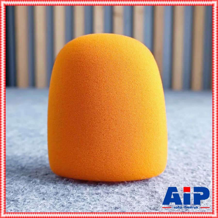 ฟองน้ำหัวไมค์ MS-5 มี5 สี ให้เลือก ดำ แดง น้ำเงิน ส้ม เหลือง ฟองน้ำ สวม ไมค์ ฟองน้ำใส่ไมค์ ฟองน้ำไมค์ เอไอ-ไพศาล